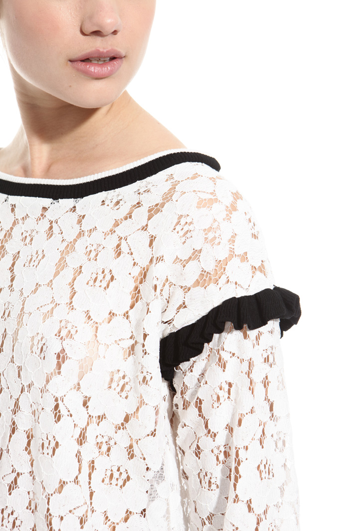 Maglia in pizzo con ruches Intrend Maglia in pizzo con ruches Intrend