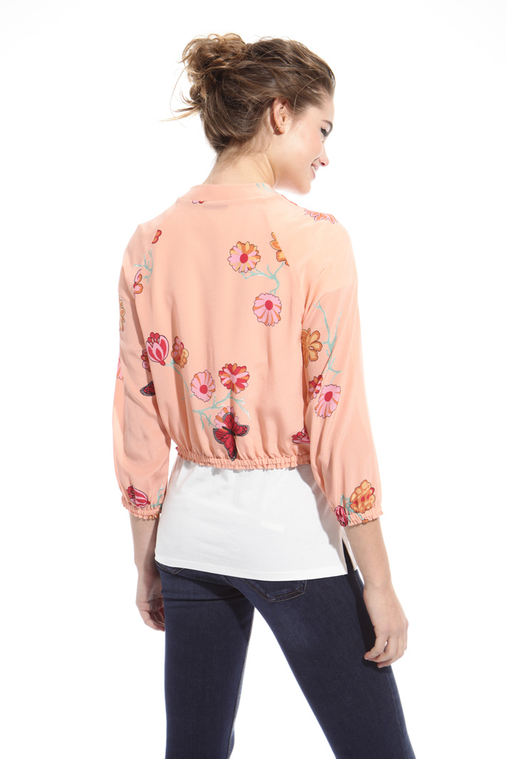 Bomber in crepe de chine Intrend Bomber in crepe de chine Intrend