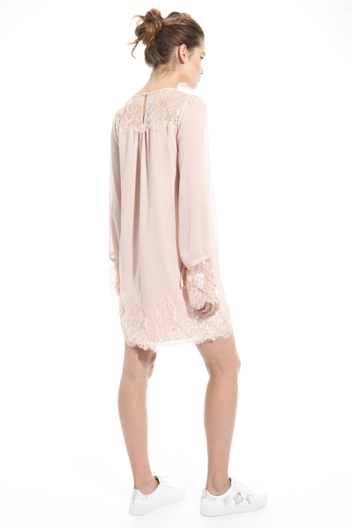 Georgette and lace dress Intrend Georgette and lace dress Intrend