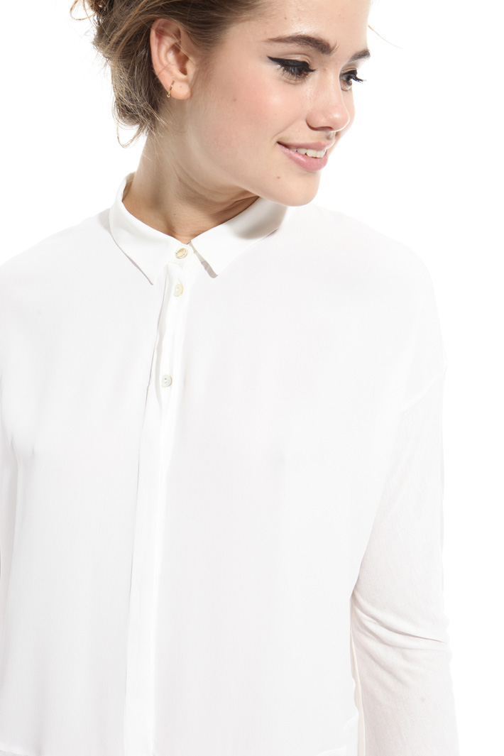 Blusa in jersey e crepe Intrend Blusa in jersey e crepe Intrend