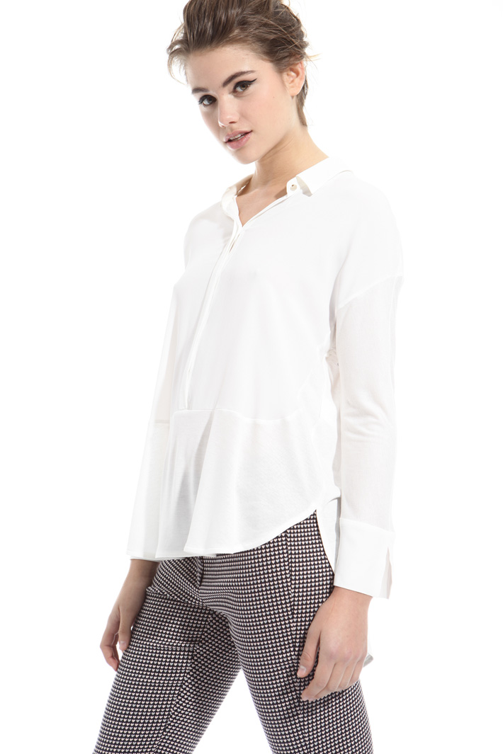 Blusa in jersey e crepe Intrend Blusa in jersey e crepe Intrend