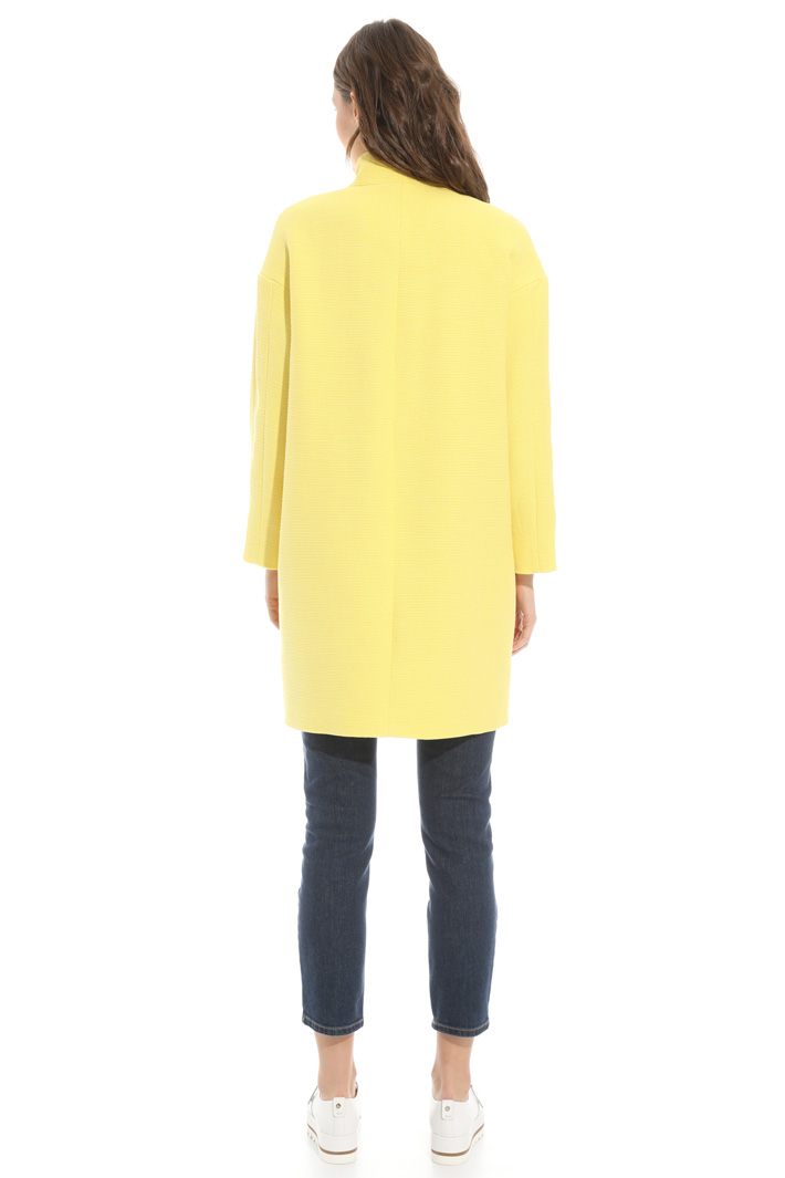Textured fabric topcoat Intrend Textured fabric topcoat Intrend
