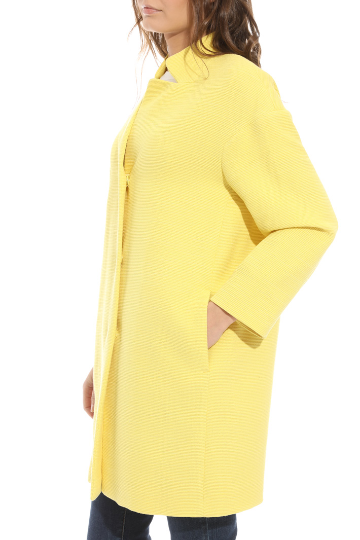 Textured fabric topcoat Intrend Textured fabric topcoat Intrend