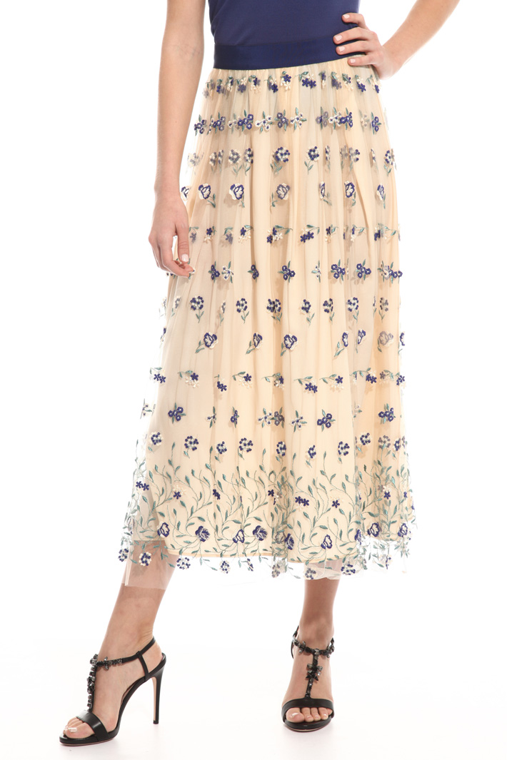 Gonna in tulle ricamato Intrend Gonna in tulle ricamato Intrend