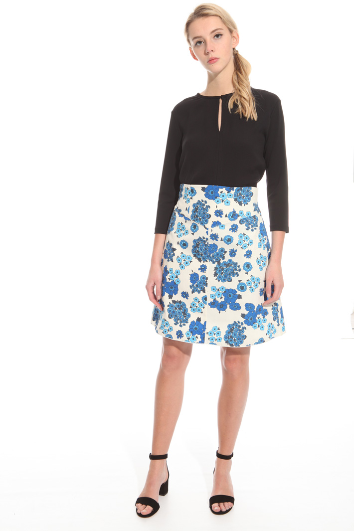 Printed gabardine skirt Intrend Printed gabardine skirt Intrend