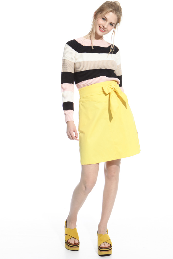 Printed gabardine skirt Intrend Printed gabardine skirt Intrend
