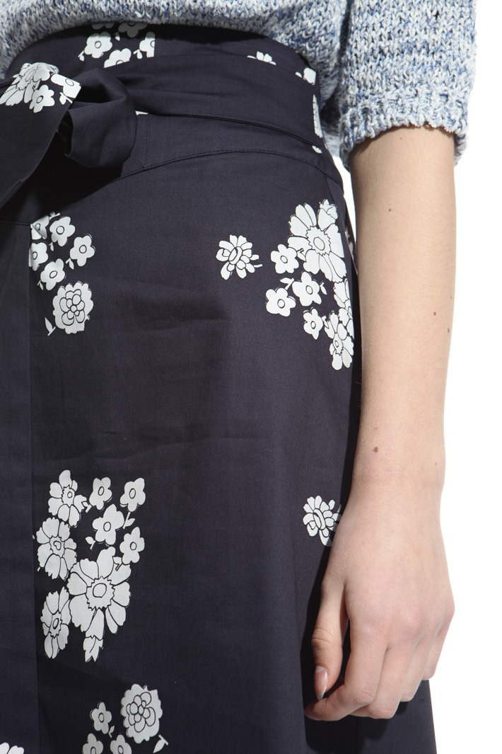 Printed gabardine skirt Intrend Printed gabardine skirt Intrend