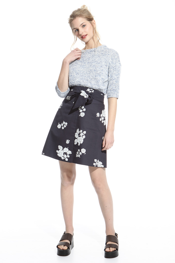 Printed gabardine skirt Intrend Printed gabardine skirt Intrend