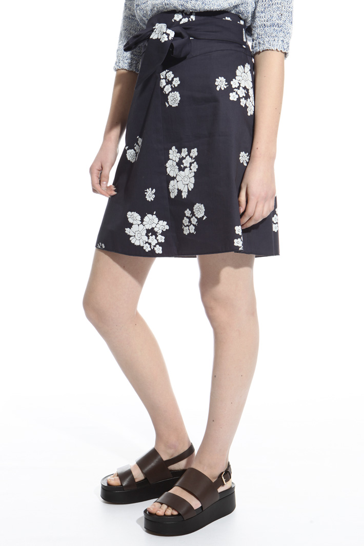 Printed gabardine skirt Intrend Printed gabardine skirt Intrend