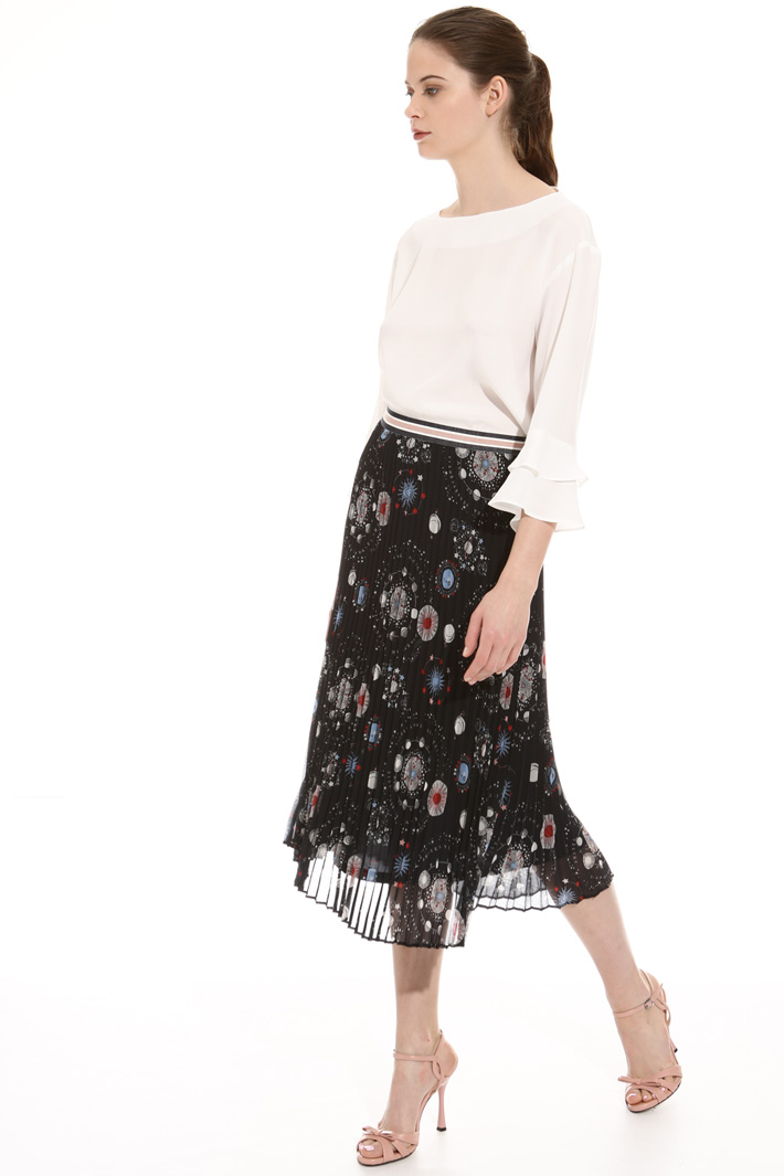 Pleated crepe skirt Intrend Pleated crepe skirt Intrend