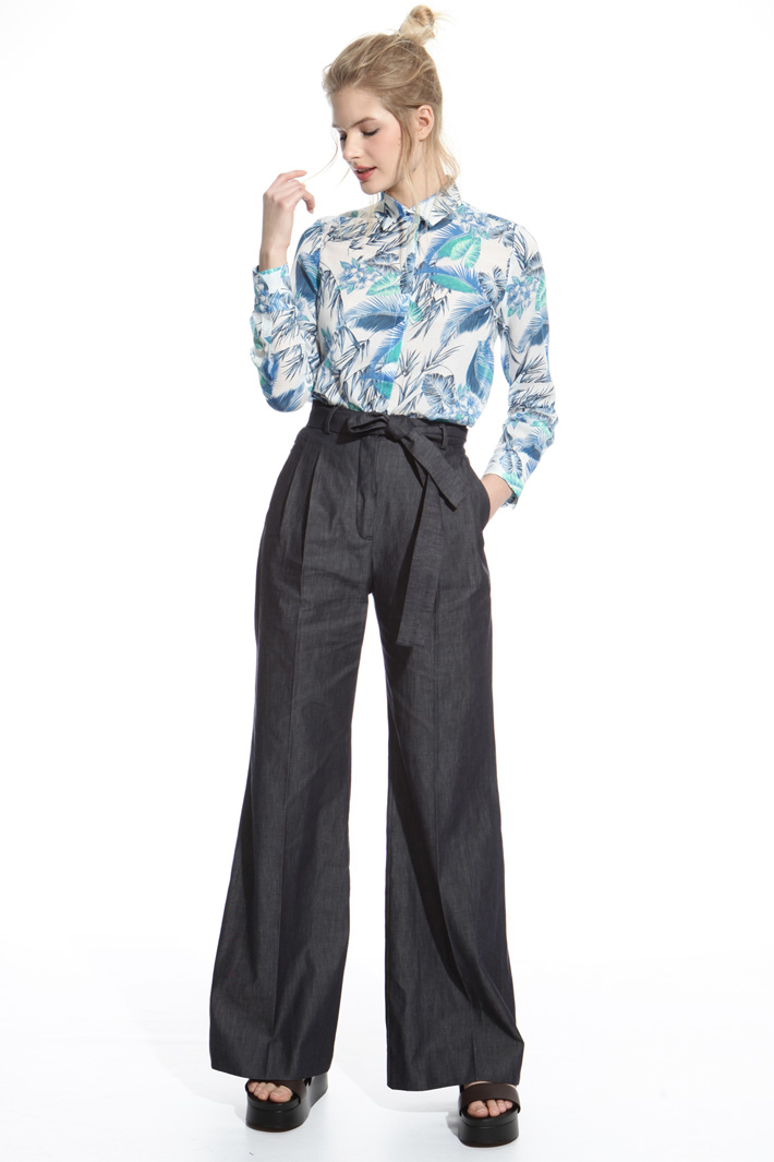 Printed muslin shirt Intrend Printed muslin shirt Intrend