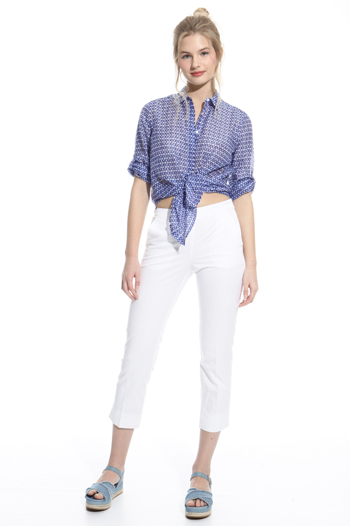 Gabardine capri trousers Intrend Gabardine capri trousers Intrend