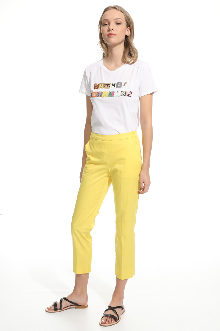 Gabardine capri trousers Intrend Gabardine capri trousers Intrend
