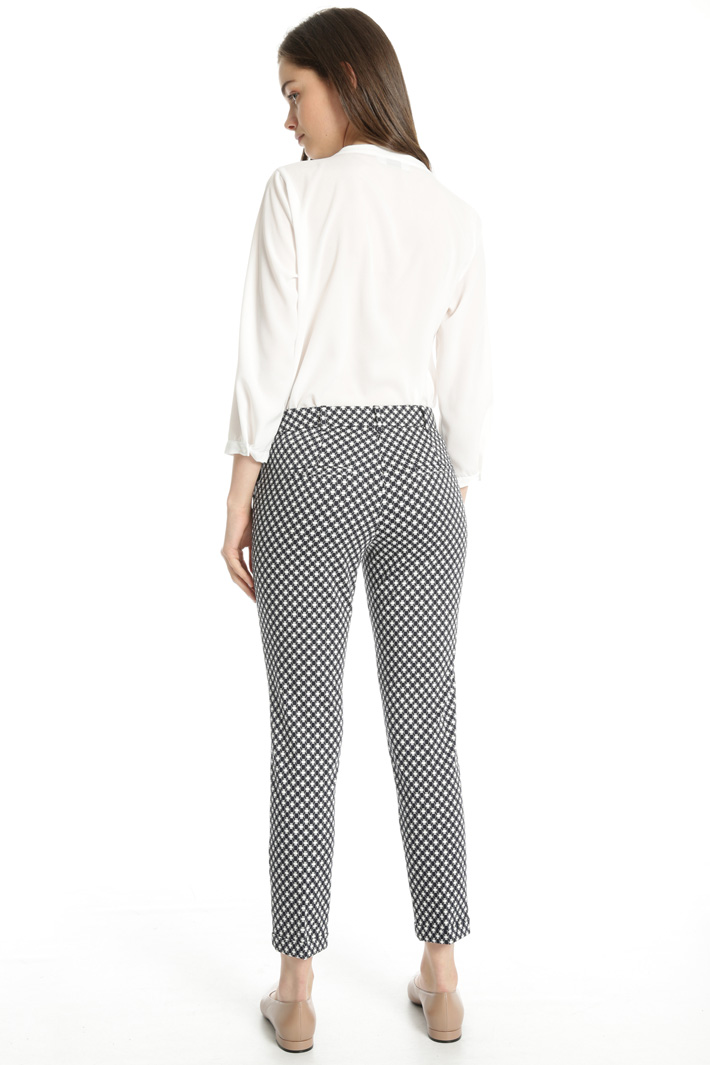 Printed cotton trousers Intrend Printed cotton trousers Intrend