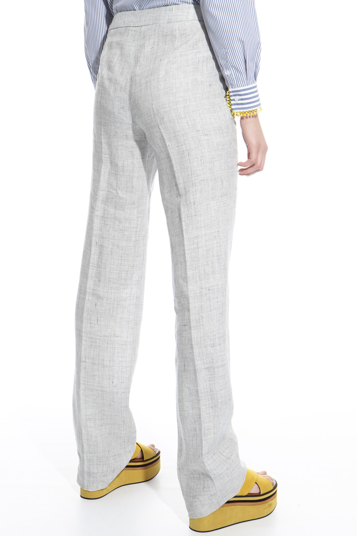 Straight-leg linen trousers Intrend Straight-leg linen trousers Intrend