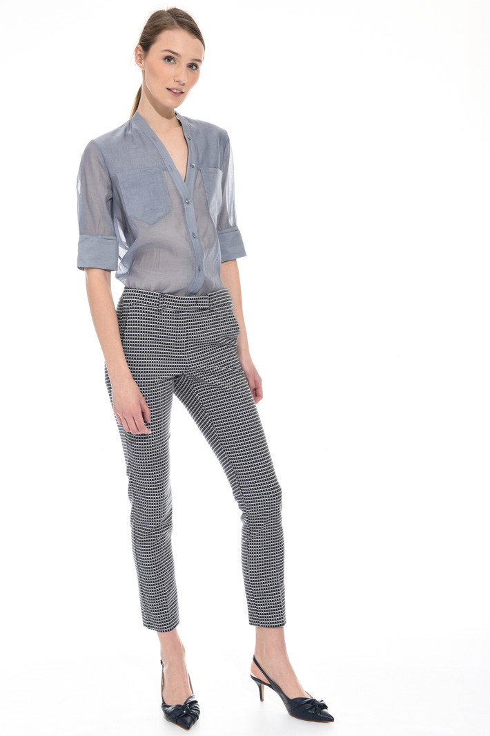 Fitted jacquard trousers Intrend Fitted jacquard trousers Intrend