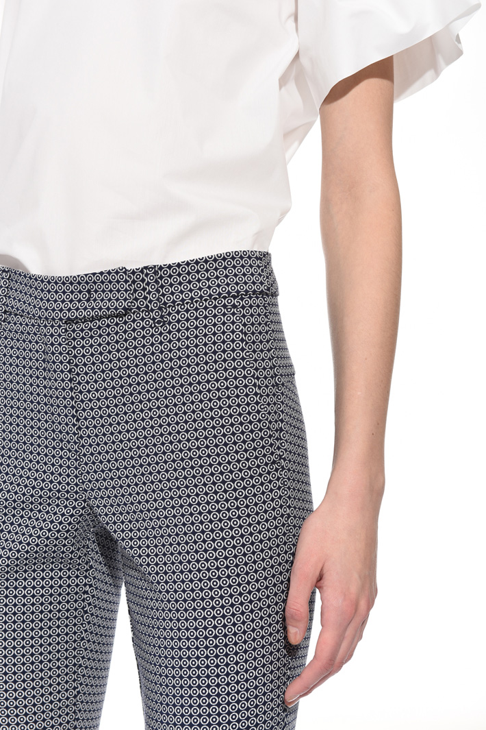 Fitted jacquard trousers Intrend Fitted jacquard trousers Intrend