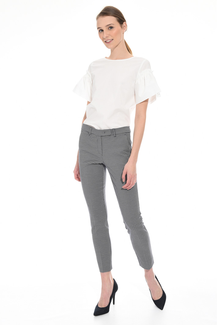 Fitted jacquard trousers Intrend Fitted jacquard trousers Intrend