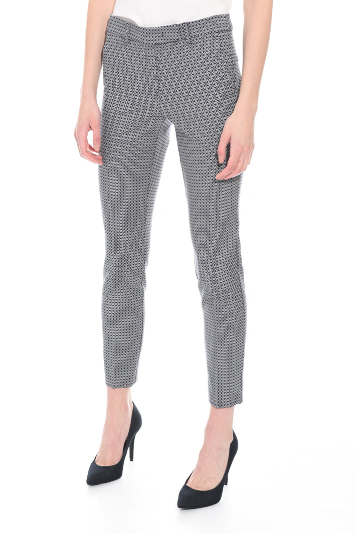 Fitted jacquard trousers Intrend Fitted jacquard trousers Intrend
