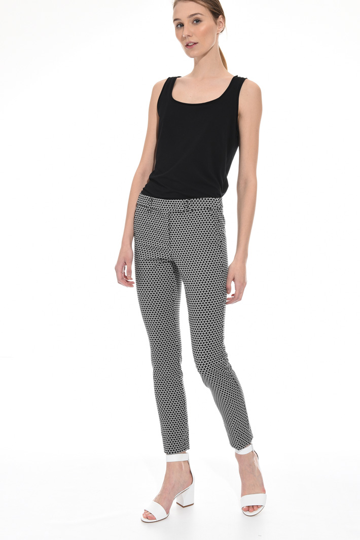 Fitted jacquard trousers Intrend Fitted jacquard trousers Intrend