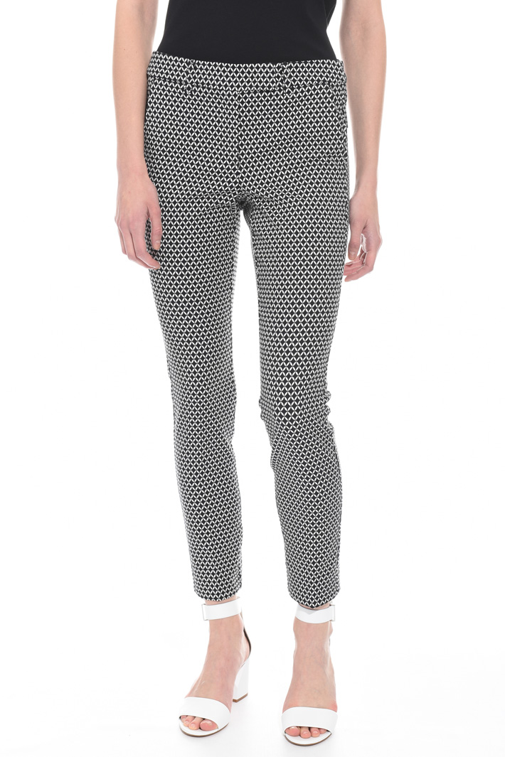 Fitted jacquard trousers Intrend Fitted jacquard trousers Intrend