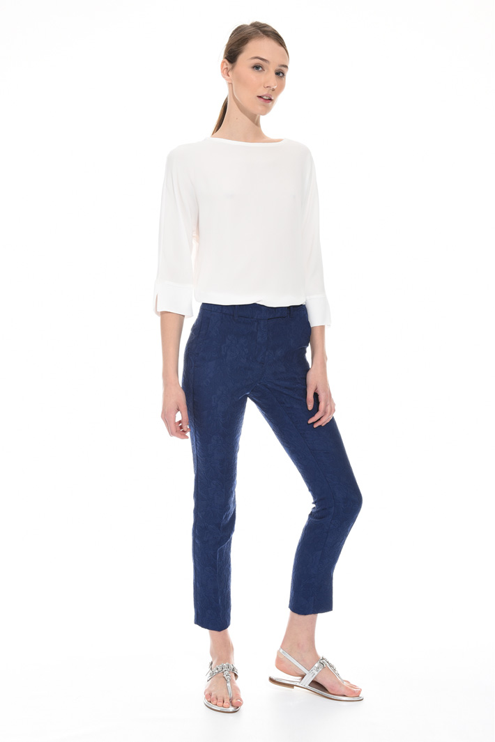 Fitted jacquard trousers Intrend Fitted jacquard trousers Intrend