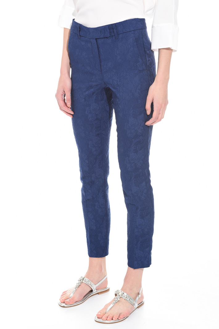 Fitted jacquard trousers Intrend Fitted jacquard trousers Intrend
