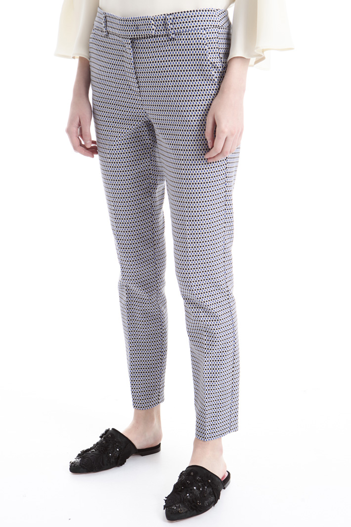Pantalone aderente jacquard Intrend Pantalone aderente jacquard Intrend
