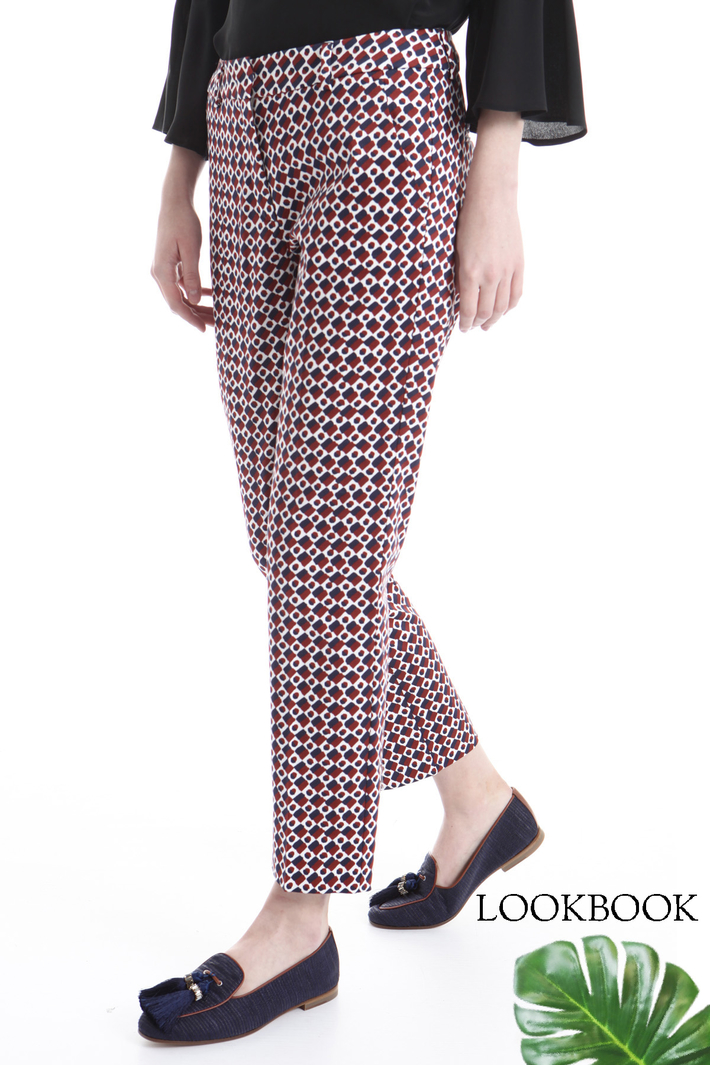 Printed cotton trousers Intrend Printed cotton trousers Intrend