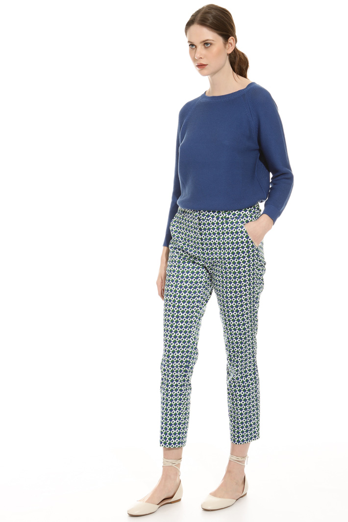 Pantalone in cotone stampato Intrend Pantalone in cotone stampato Intrend
