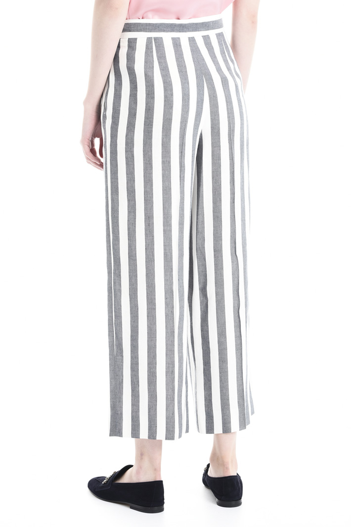 Pantalone in lino a righe Intrend Pantalone in lino a righe Intrend