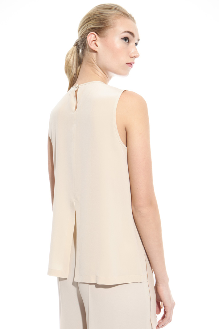 Top in crepe de chine di seta Intrend Top in crepe de chine di seta Intrend