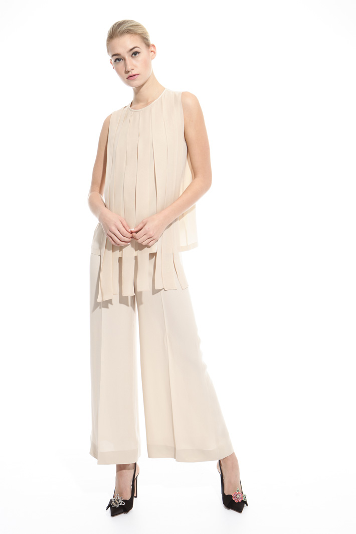 Top in crepe de chine di seta Intrend Top in crepe de chine di seta Intrend