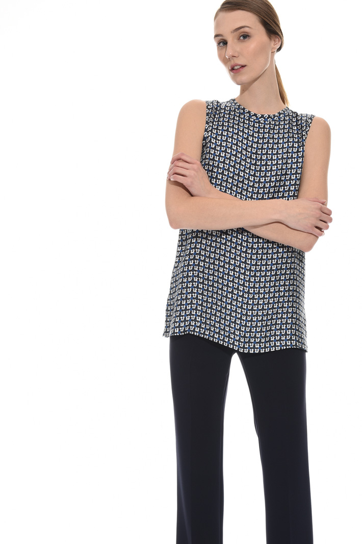 Printed silk top Intrend Printed silk top Intrend