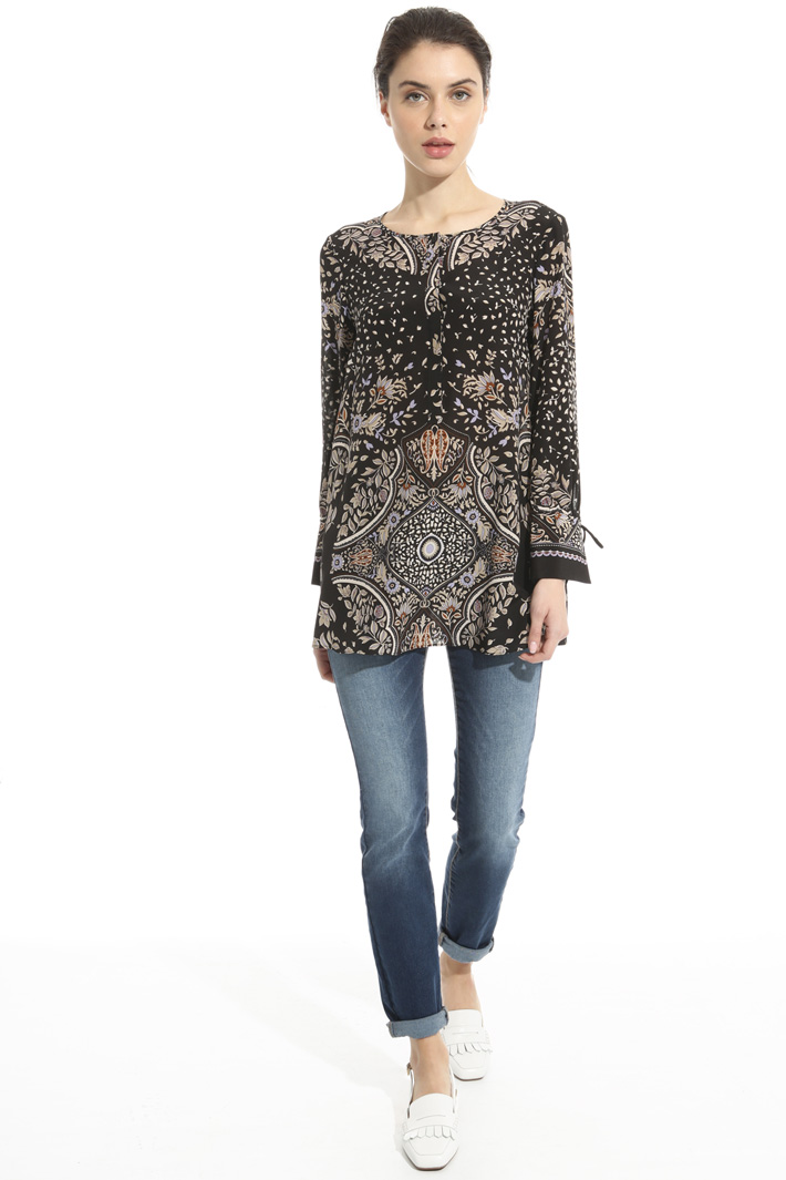 Blusa in pura seta stampata Intrend Blusa in pura seta stampata Intrend