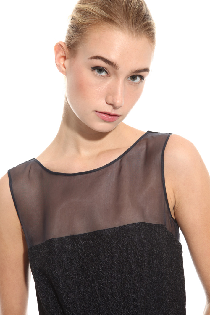 Organza yoke dress Intrend Organza yoke dress Intrend