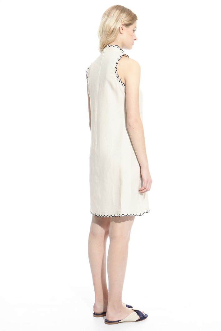 Scalloped trim dress Intrend Scalloped trim dress Intrend