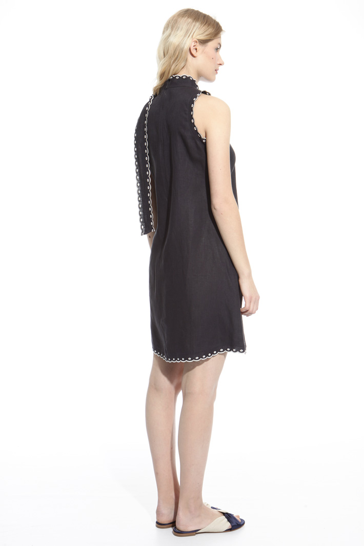 Scalloped trim dress Intrend Scalloped trim dress Intrend