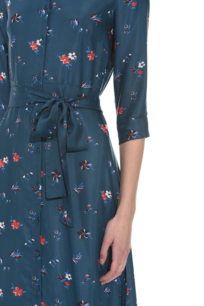 Silk twill midi dress Intrend Silk twill midi dress Intrend