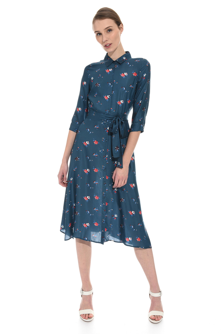 Silk twill midi dress Intrend Silk twill midi dress Intrend