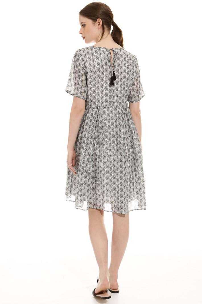 Printed ramie dress Intrend Printed ramie dress Intrend
