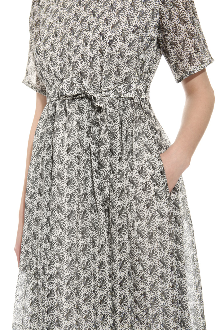 Printed ramie dress Intrend Printed ramie dress Intrend