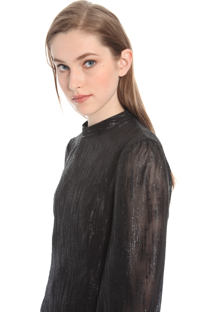 Lamé georgette dress Intrend Lamé georgette dress Intrend