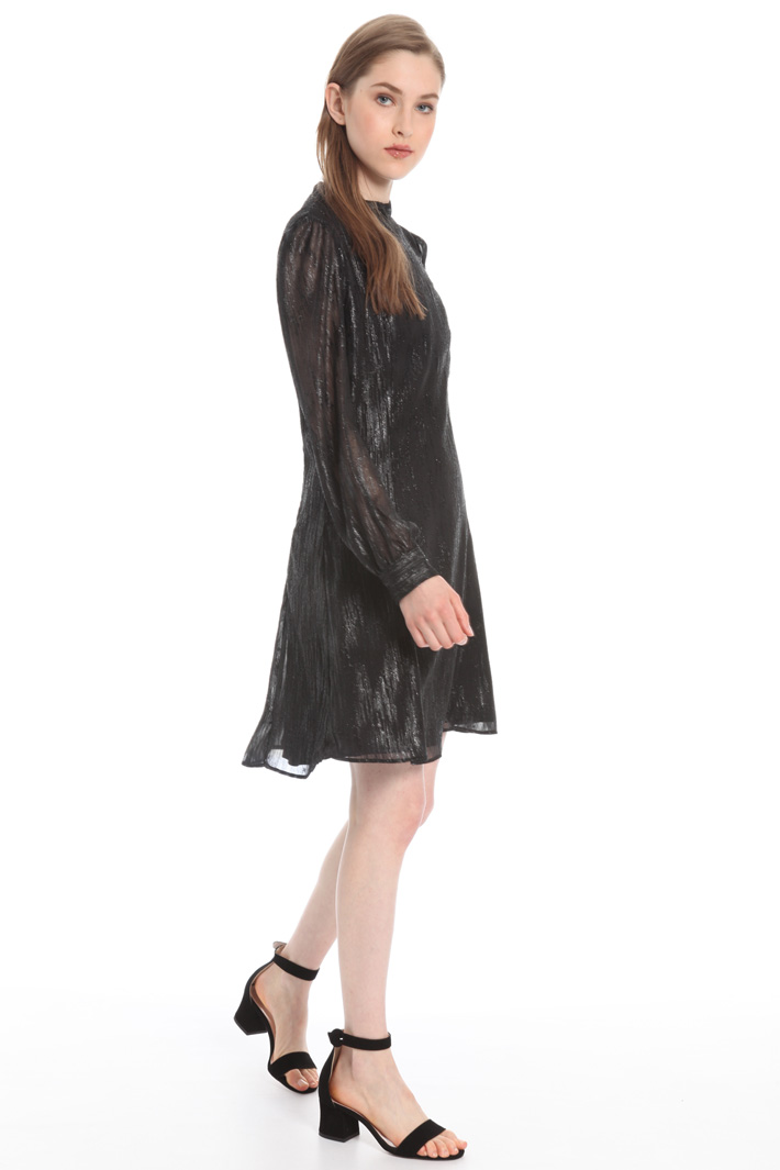 Lamé georgette dress Intrend Lamé georgette dress Intrend