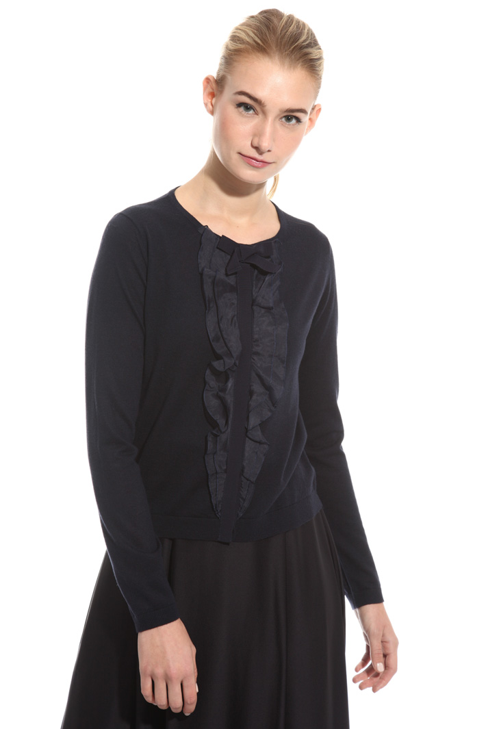Cardigan con ruches organza Intrend Cardigan con ruches organza Intrend
