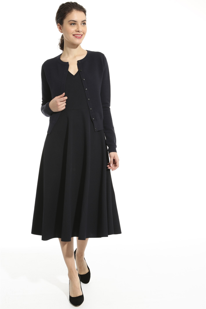 Cardigan in viscosa ottoman Intrend Cardigan in viscosa ottoman Intrend