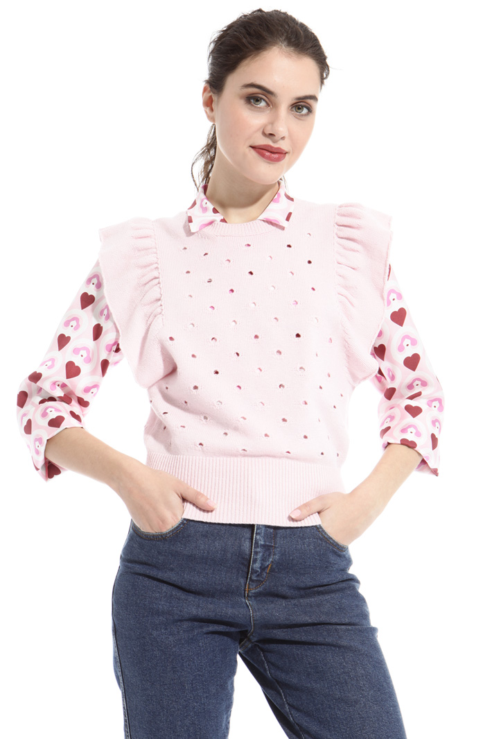 Gilet traforato in lana Intrend Gilet traforato in lana Intrend