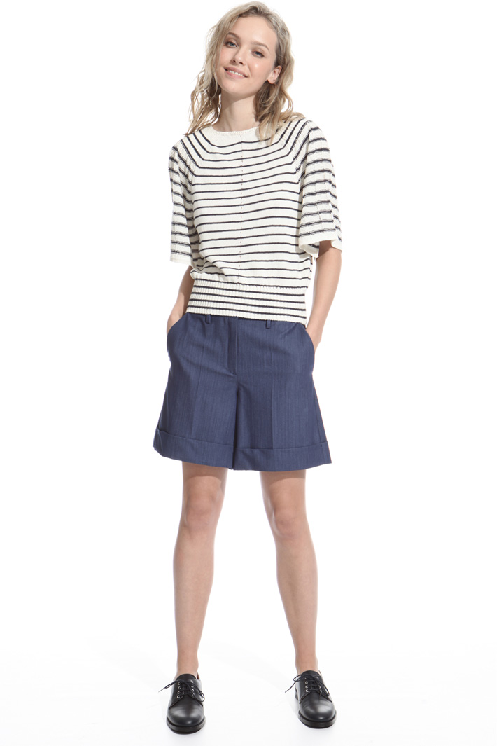 Maglia in lino e cotone Intrend Maglia in lino e cotone Intrend