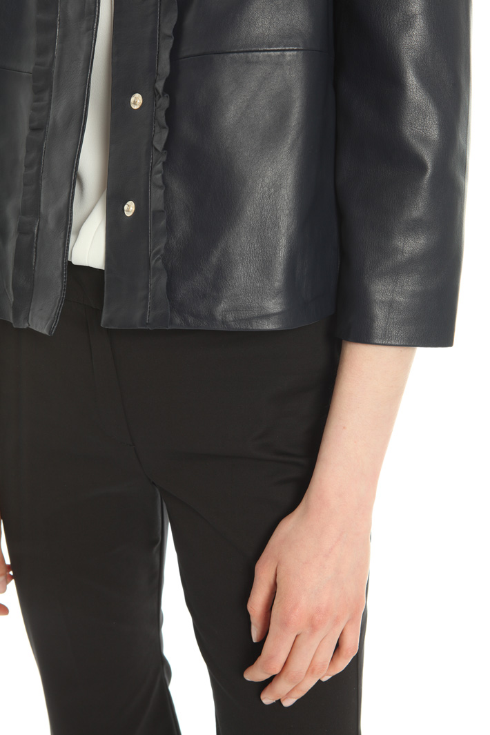 Frill leather jacket Intrend Frill leather jacket Intrend
