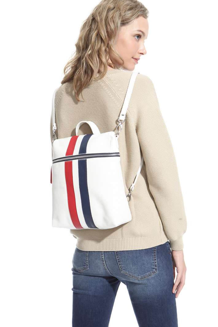 Zaino in pelle con intarsi Intrend Zaino in pelle con intarsi Intrend